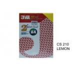 JIWA 2 SHEET CARD 120GSM CS210 LEMON